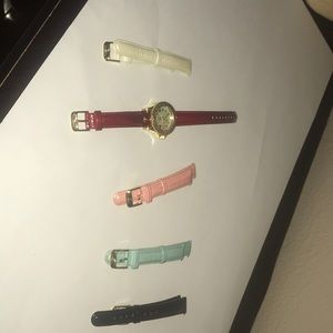 Invicta watch, used once. With leather straps.